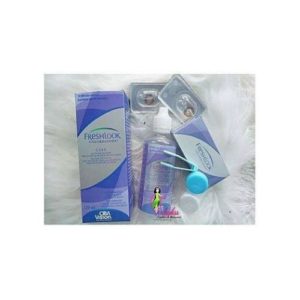 Contact Lenses +120ml Solution - Gray [2 Lenses In A Packet]